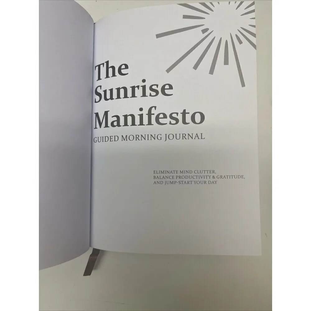 Salt Wrap The Sunrise Manifesto Guided Morning Journal  Reflection Self-Care